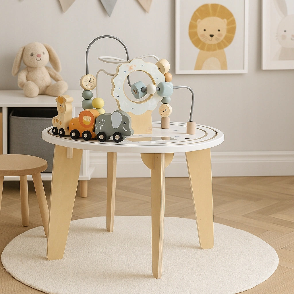 Wooden Educational Table 2in1 Interactive Manipulative TOR Train Wagon Manufacturer code 5901247964719