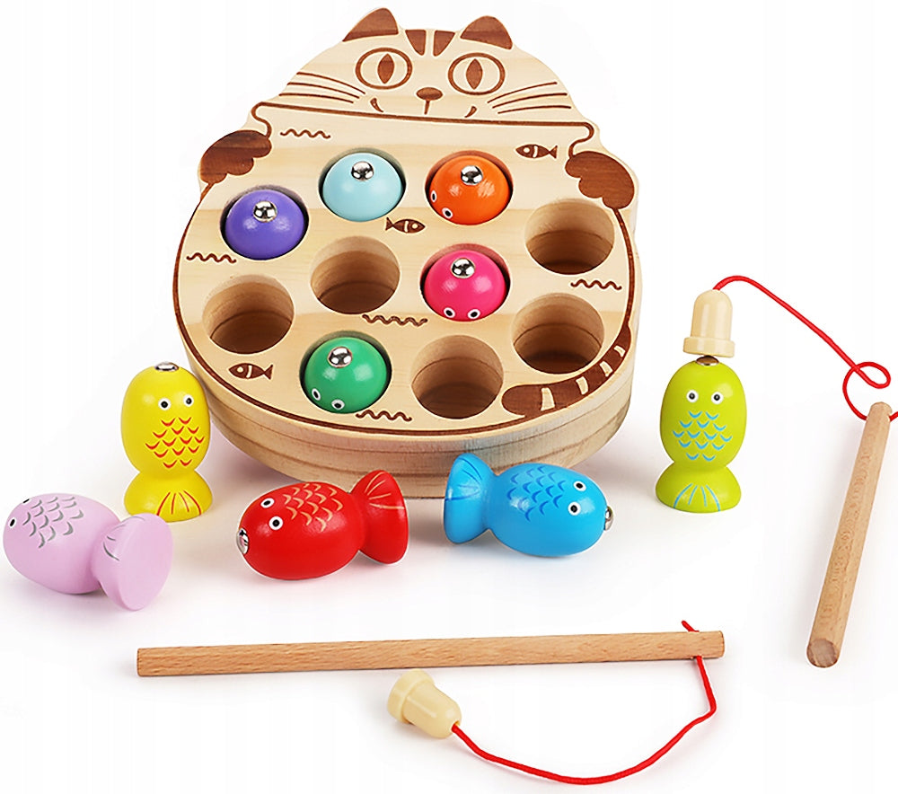 Wooden Fishing Game SUPER TOY FOR KIDS GIFT TOYS Brand 123Arts