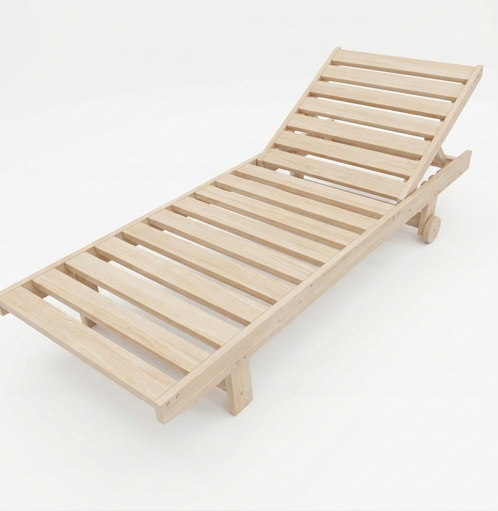 Wooden Garden Sun Lounger XD Natural Adjustable Manufacturer code 5904121581583