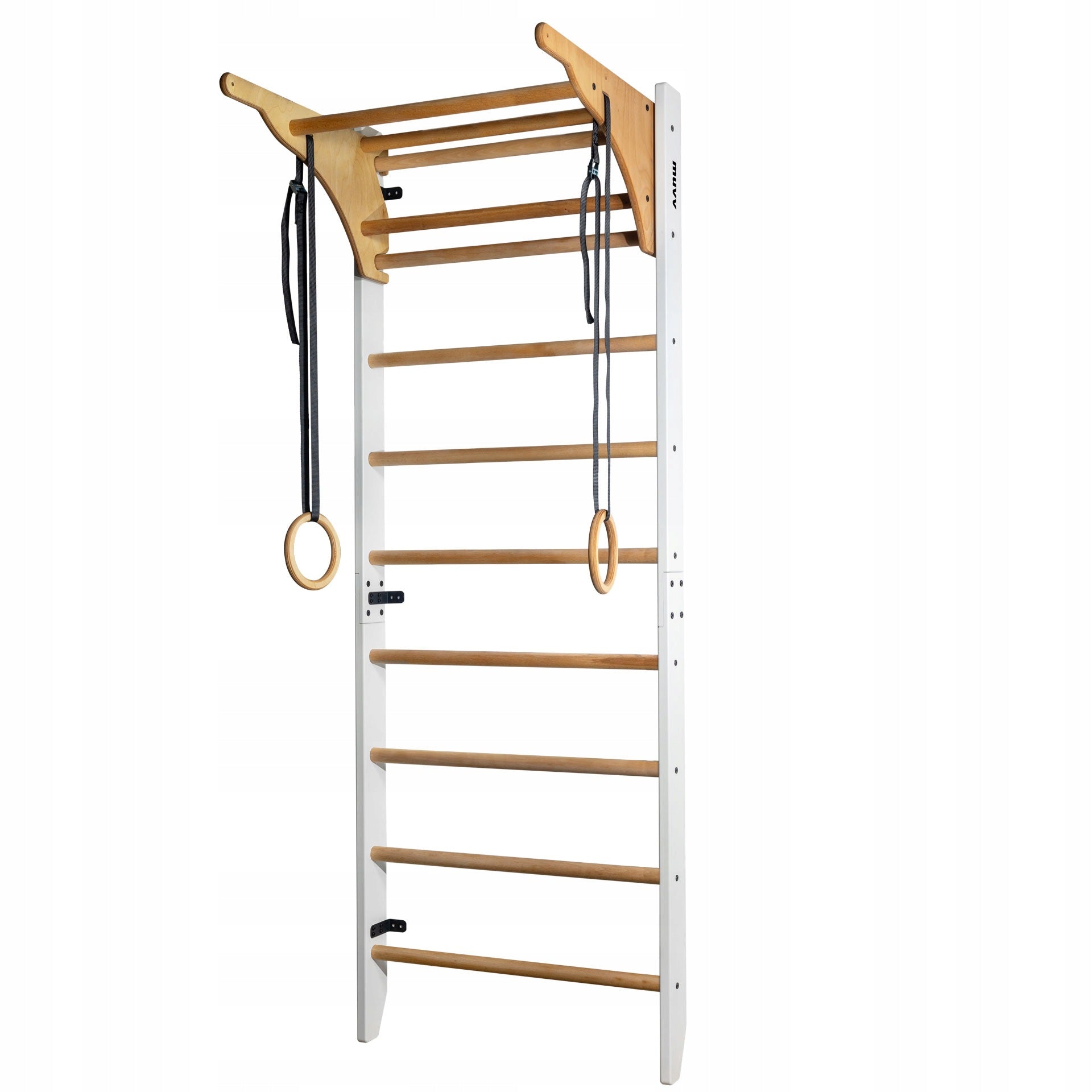 Wooden Gymnastic Ladder 220x80 white for children and adults - MUVV Packaging status original