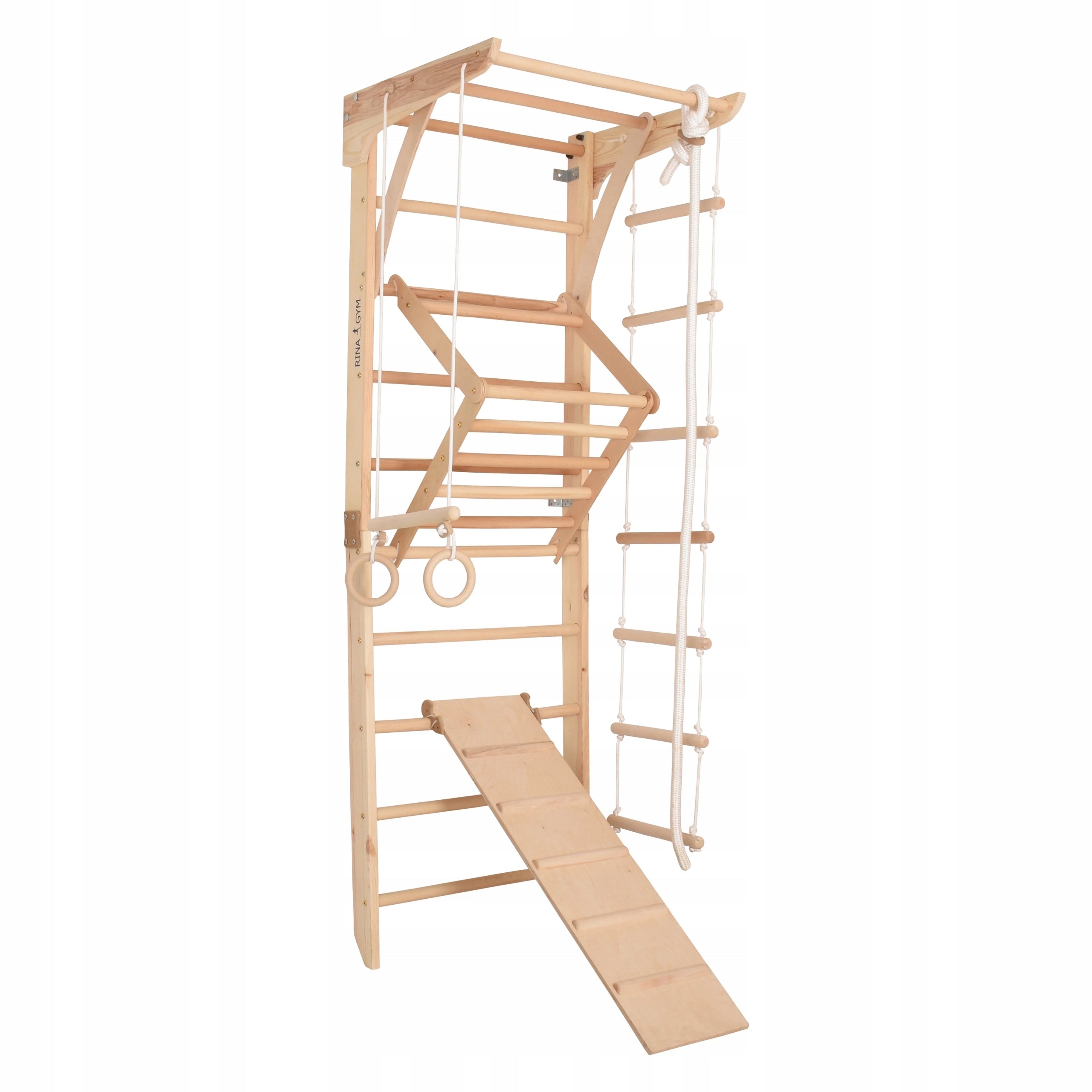 Wooden Gymnastics Ladder Rinagym Adult Kids Sports Set