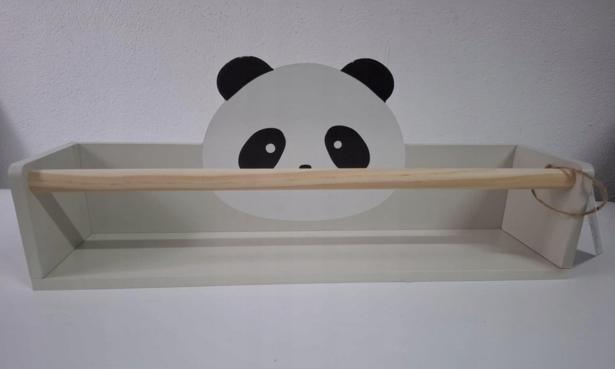 Wooden MDF wall shelf for children's room PANDA 40x10x16 Manufacturer code 8718964212132