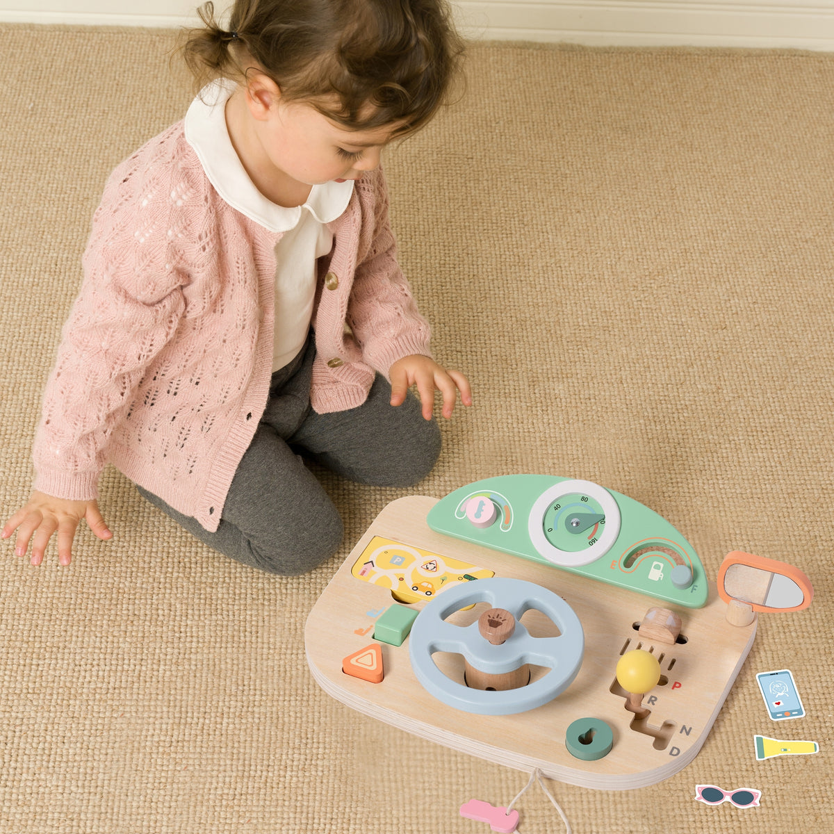Wooden Manipulation Board Multifunctional Steering Wheel LEARNING TO DRIVE Manufacturer code CW20259