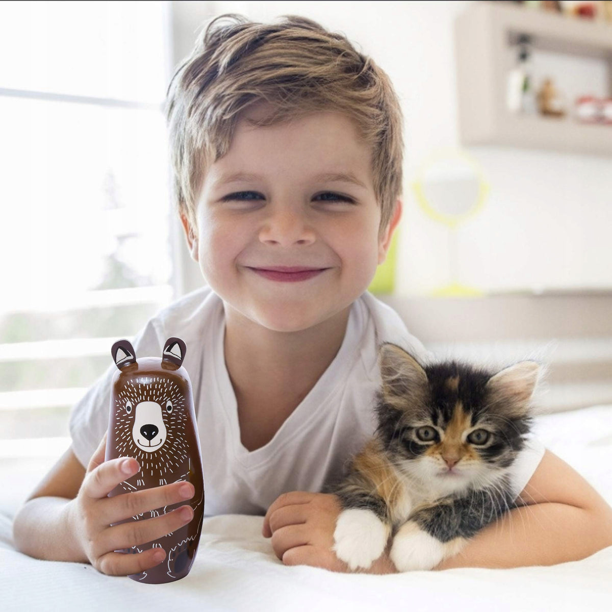 Wooden Matryoshka Brown Bear Matryoshka animal figure 5in1 Brand no brand