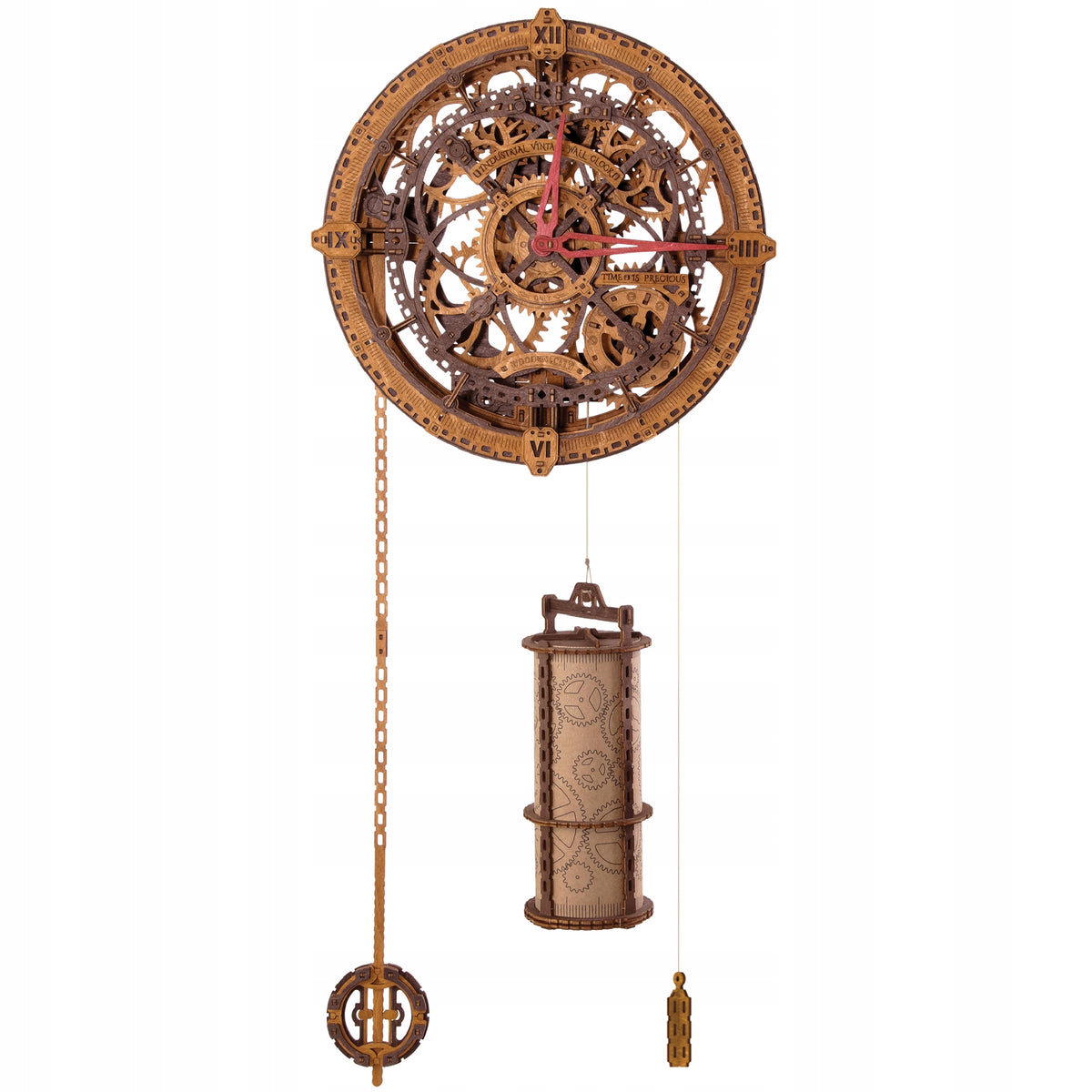 Wooden Mechanical Model – Industrial Self-Assembly Clock EAN (GTIN) 5905488790434