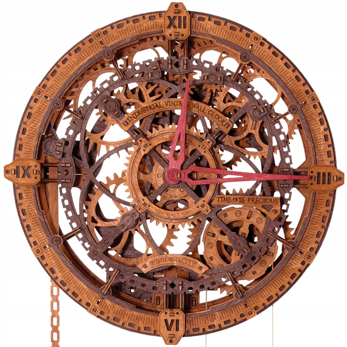 Wooden Mechanical Model – Industrial Self-Assembly Clock Manufacturer code WF359