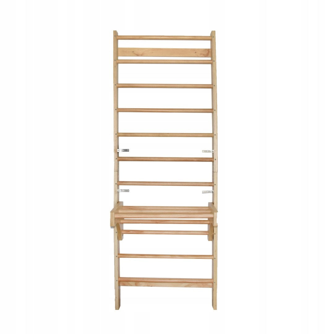 Wooden Rehabilitation Gymnastic Ladder with Bar 220cm Packaging status original