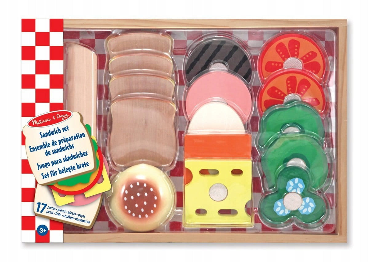 Wooden Sandwich Making Set Food Brand Melissa & Doug