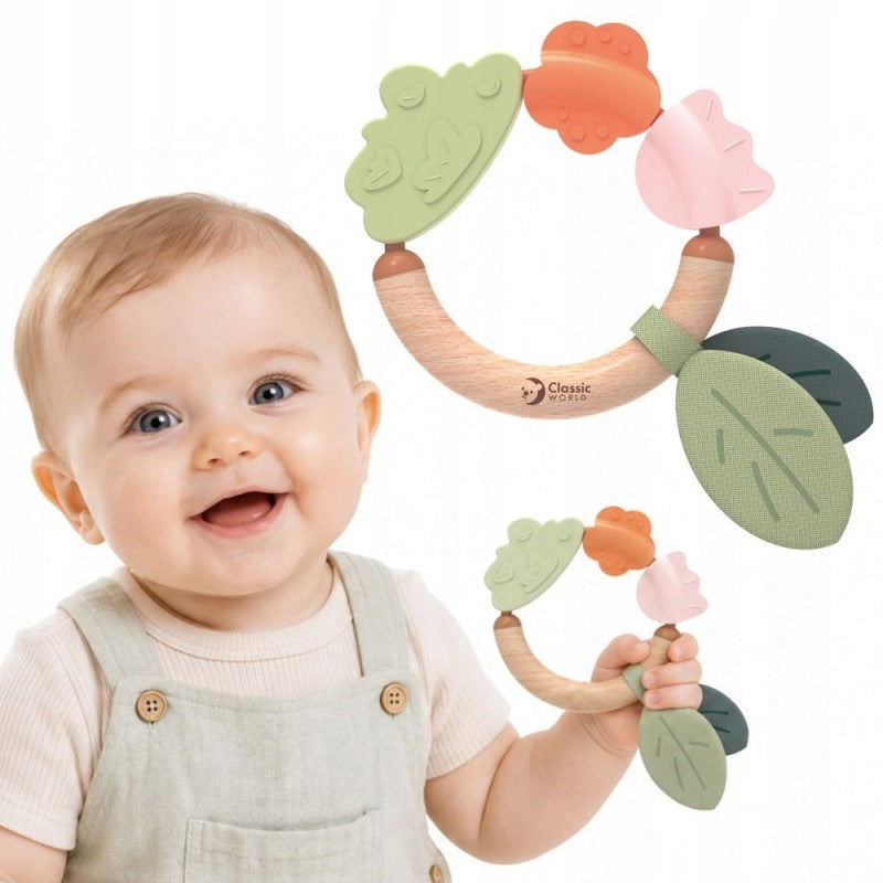 Wooden Sensory Teether Eko for Infants 0m+ Classic World