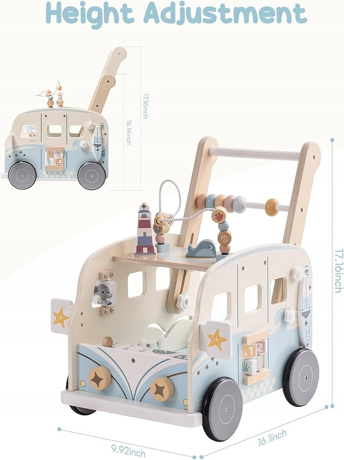 Wooden Stroller for Learning to Walk with Blocks and Activity Center 10m+ Manufacturer code 118756