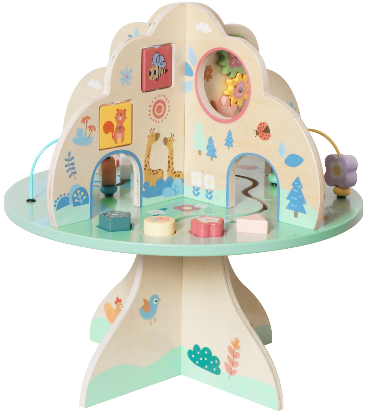 Wooden Table Educational Table Multifunctional Sensory Tree