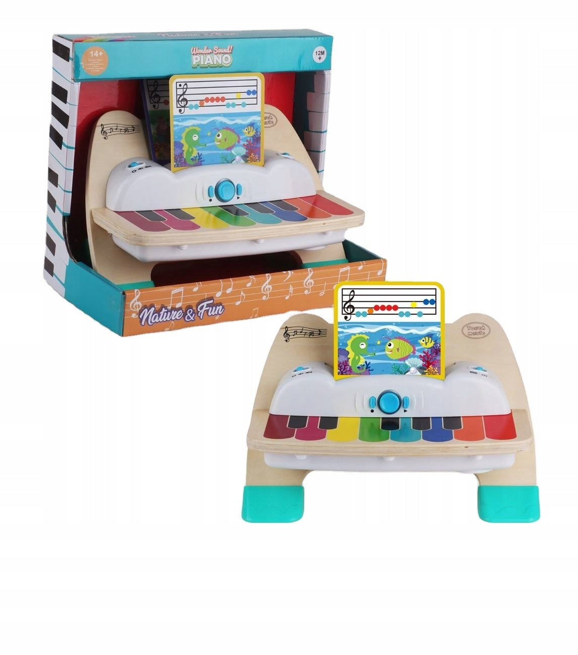 Wooden Touch Piano Educational Organs With Nut Montessori Cards Kind piano