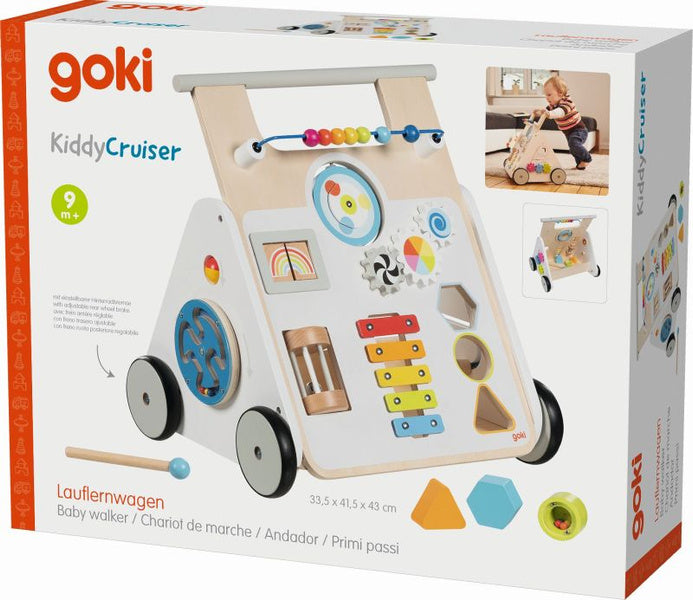 Wooden Walker Goki Xylophone Rotary Sliding Elements KiddyCruiser
