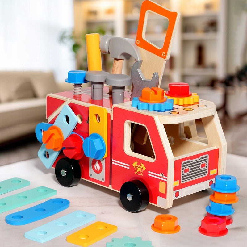 Wooden Workshop Fire Brigade Tools Auto for Twisting Montessori 2in1 Manufacturer code 5906651785479