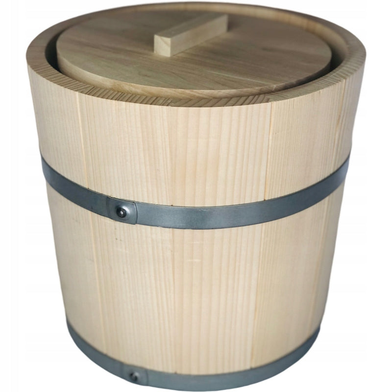 Wooden barrel for pickling cabbage and cucumbers, 10 l Color other