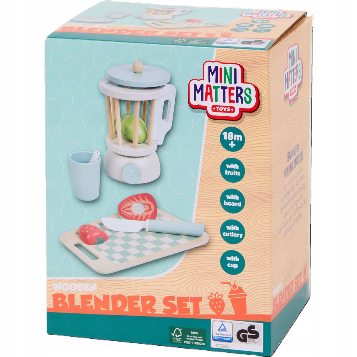 Wooden blender Mini Matters 11 elements Manufacturer code 9619