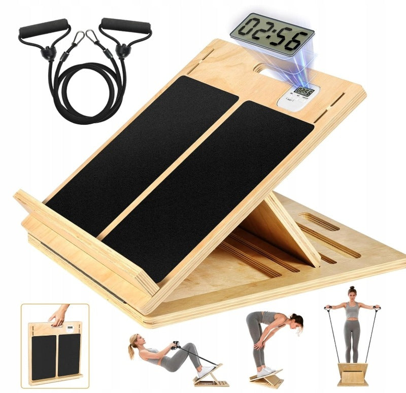 Wooden board for calf stretching improvement and mobility Manufacturer code Platforma do rozciągania SLANT BOARD BP07