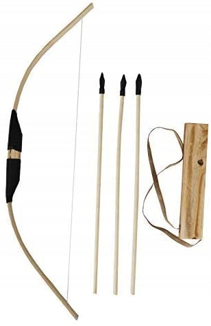 Wooden bow + arrows 3l
