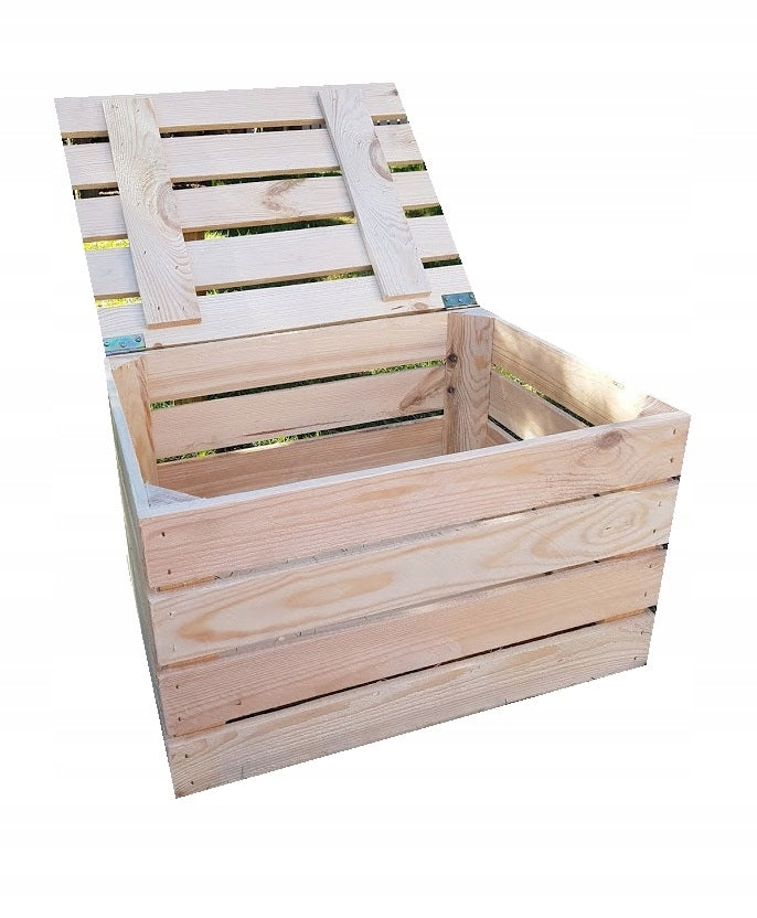 Wooden box one chest with lid