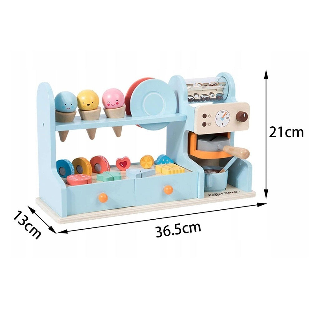 Wooden coffee maker cafe CONFECTIONERY ice cream shop set Brand no brand