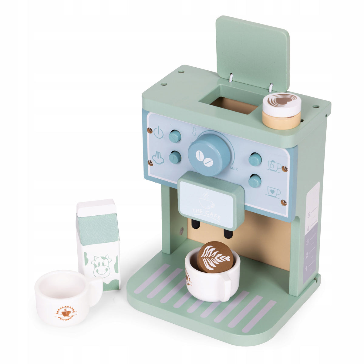 Wooden coffee maker for children barista set 8 elements ECOTOYS Manufacturer code 5905817007332