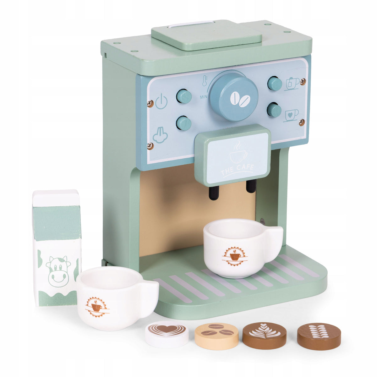 Wooden coffee maker for children barista set 8 elements ECOTOYS