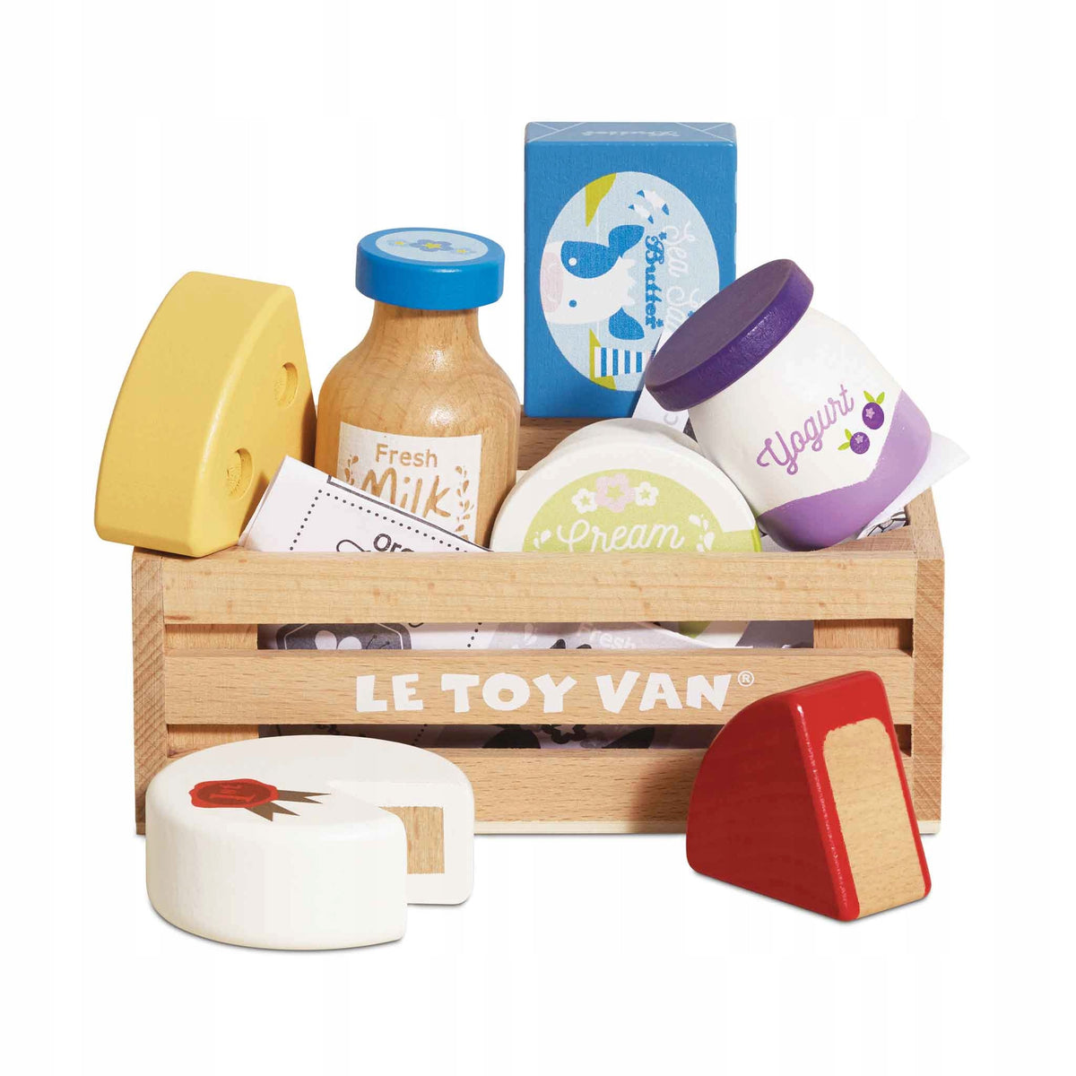 Wooden dairy in a box, children's toy, stall, shop Le Toy Van