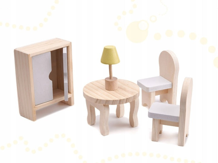 Medinis lėlių namelis Fluxar home MN-1076 70cm