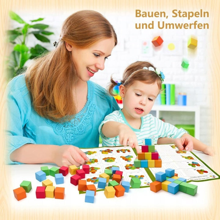 Wooden educational blocks for children 1-3 years digital puzzle 30pcs Manufacturer code GOMEINA GLBB459 Klocki drewniane puzzle cyfro