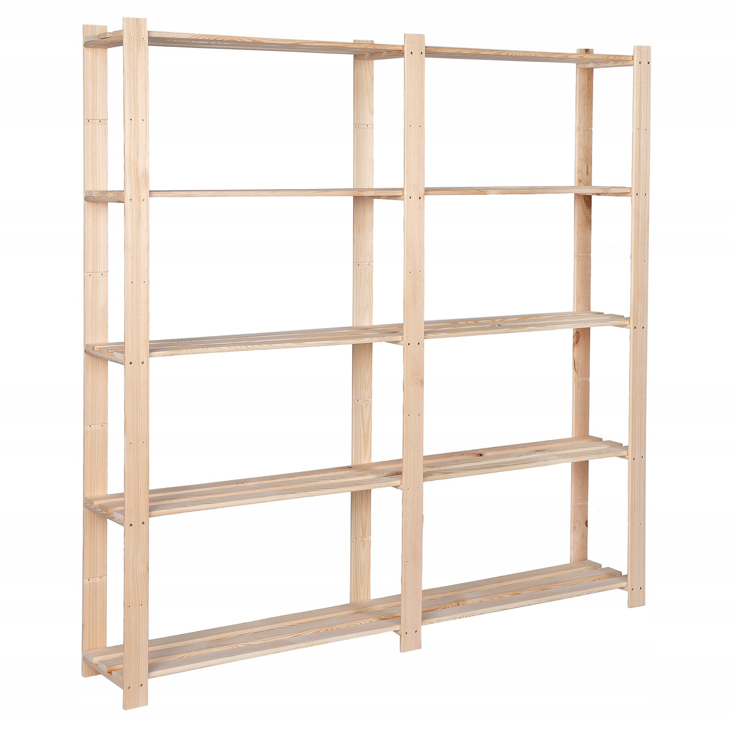 Wooden garage office shelving unit for pantry 5 shelves 170x170x28cm MANUFACTURER Packaging status original