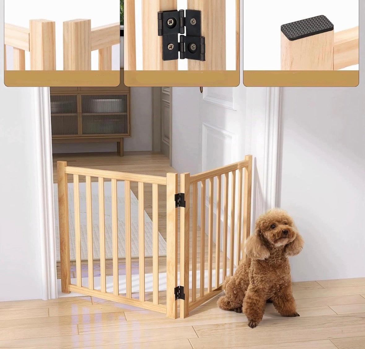 Wooden gate 2 panels for dogs, fence , dog fence