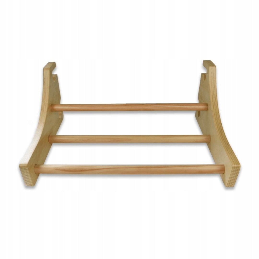 Wooden gymnastic ladder 220 cm with beech rehabilitation bar Manufacturer code Drabinka Gimnastyczna