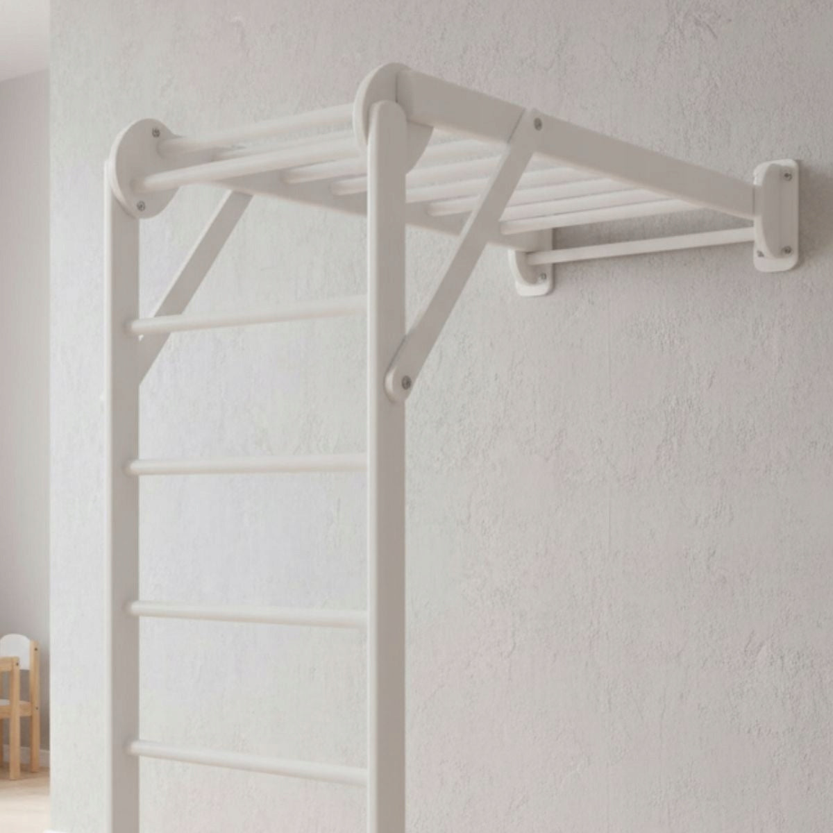 Wooden gymnastic ladder Mini 2 white Brand Małpiszon