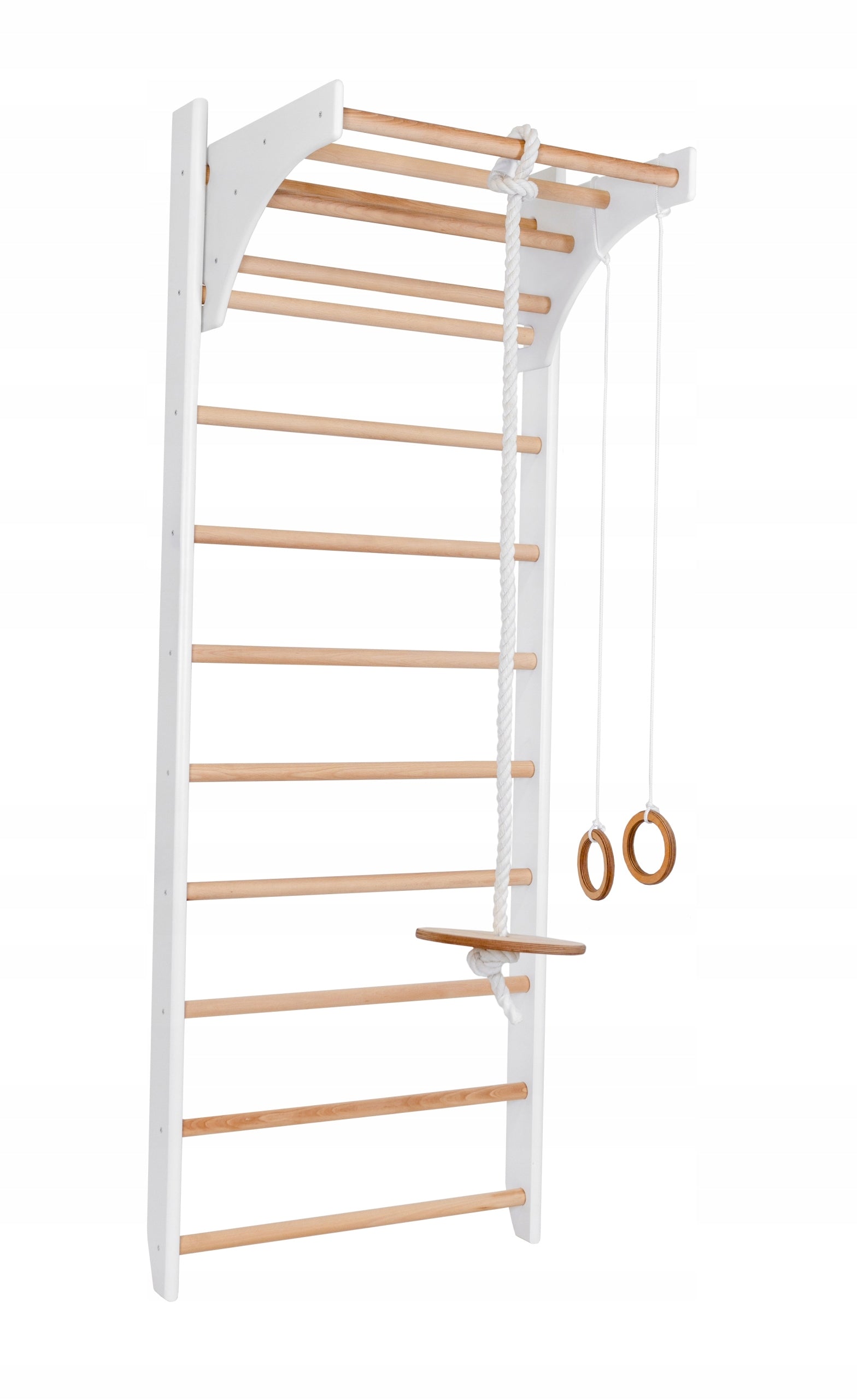 Wooden gymnastic ladder white sides BUK 240