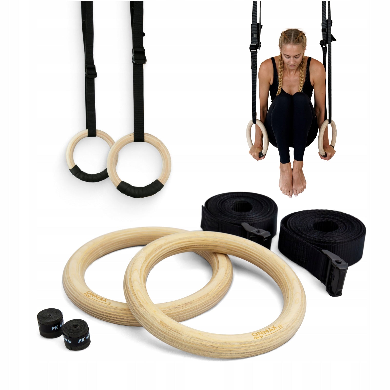 Wooden gymnastic wheels PRO Olympic dimension