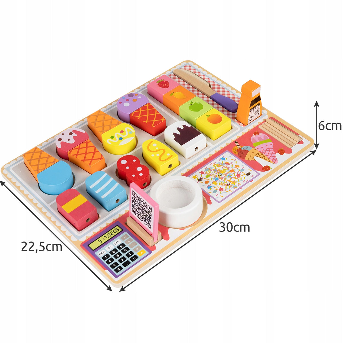 Wooden ice cream shop Kruzzel 22494 Kruzzel Manufacturer code 22494