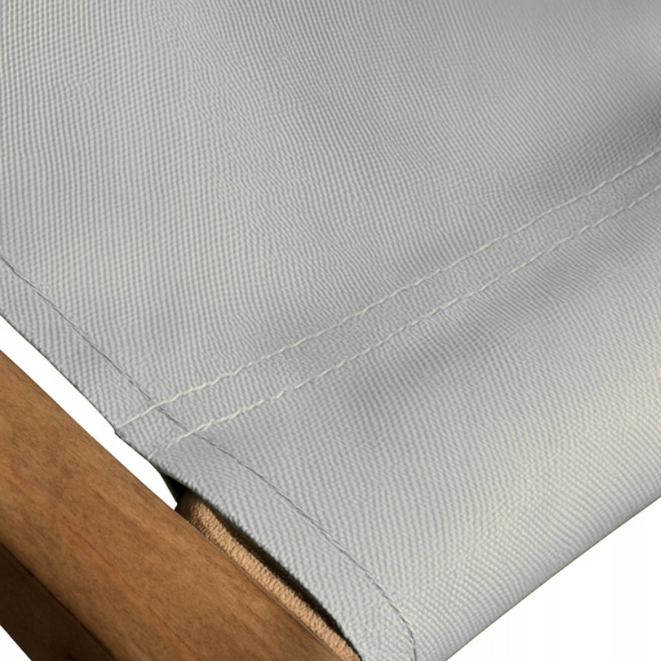 Wooden lounger seat OXFORD grey removable waterproof material Brand no brand