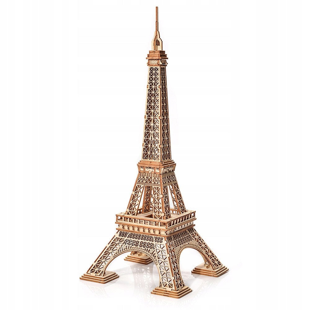 Wooden model 3D Eiffel Tower Paris – plywood puzzle for folding Manufacturer code E001