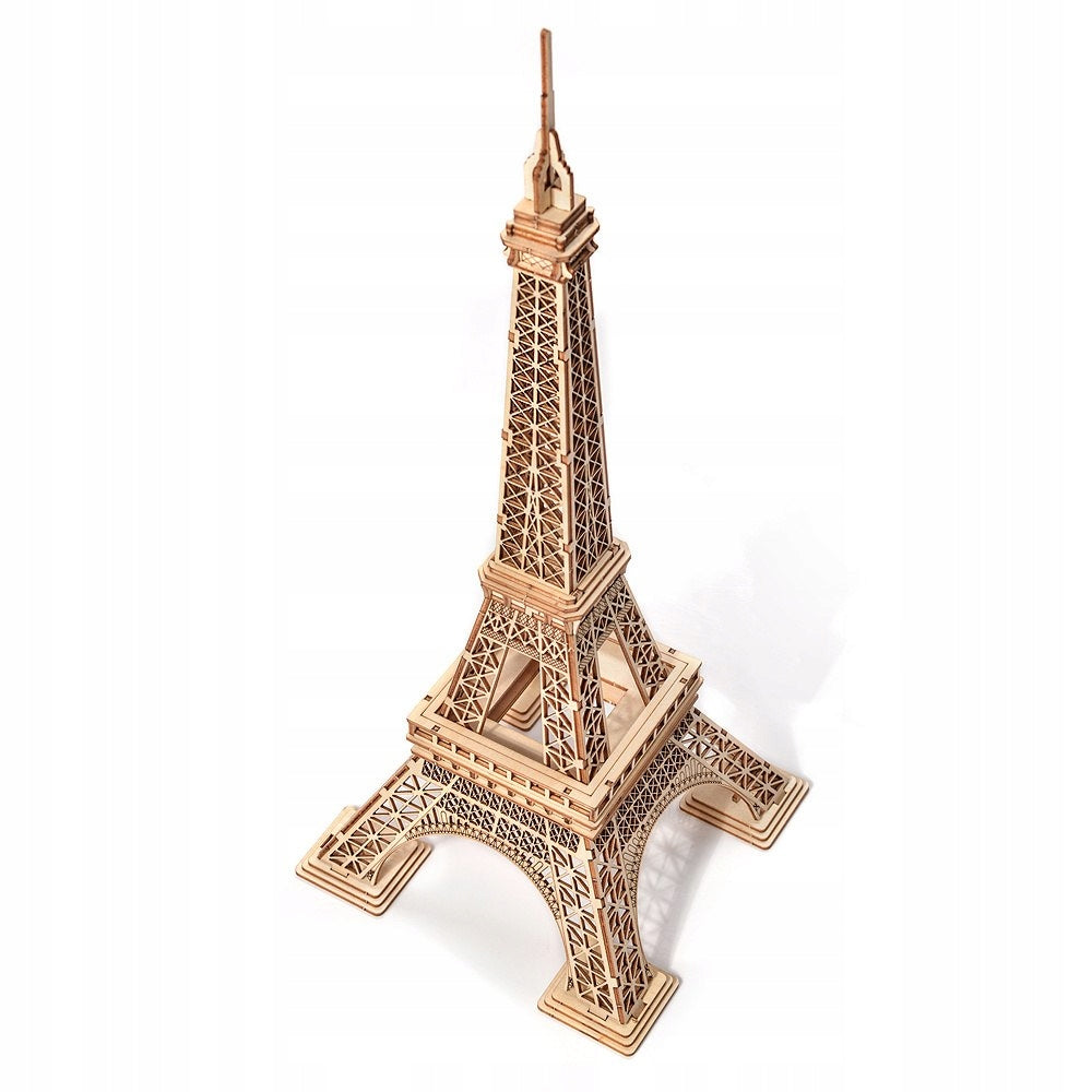 Wooden model 3D Eiffel Tower Paris – plywood puzzle for folding Packaging status original