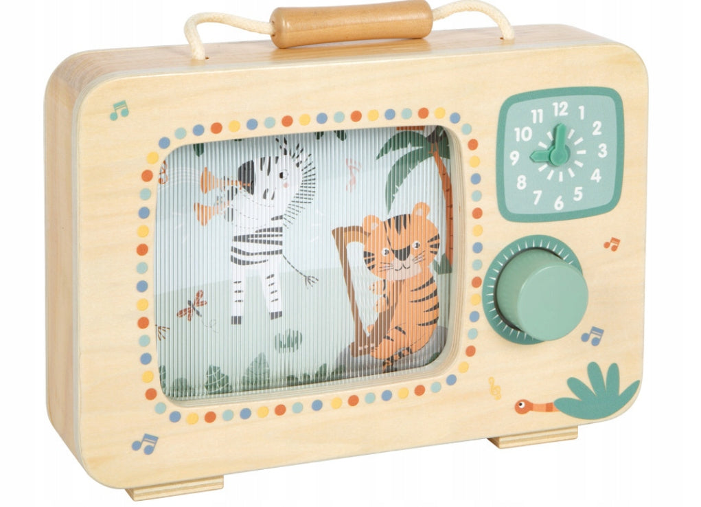 Wooden music box TV Safari Small Foot description Brand Small Foot