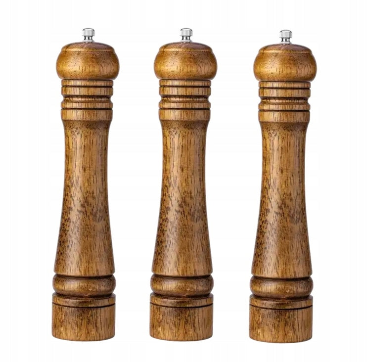 Wooden oak salt pepper grinder DIKOM 27cm Packaging status original