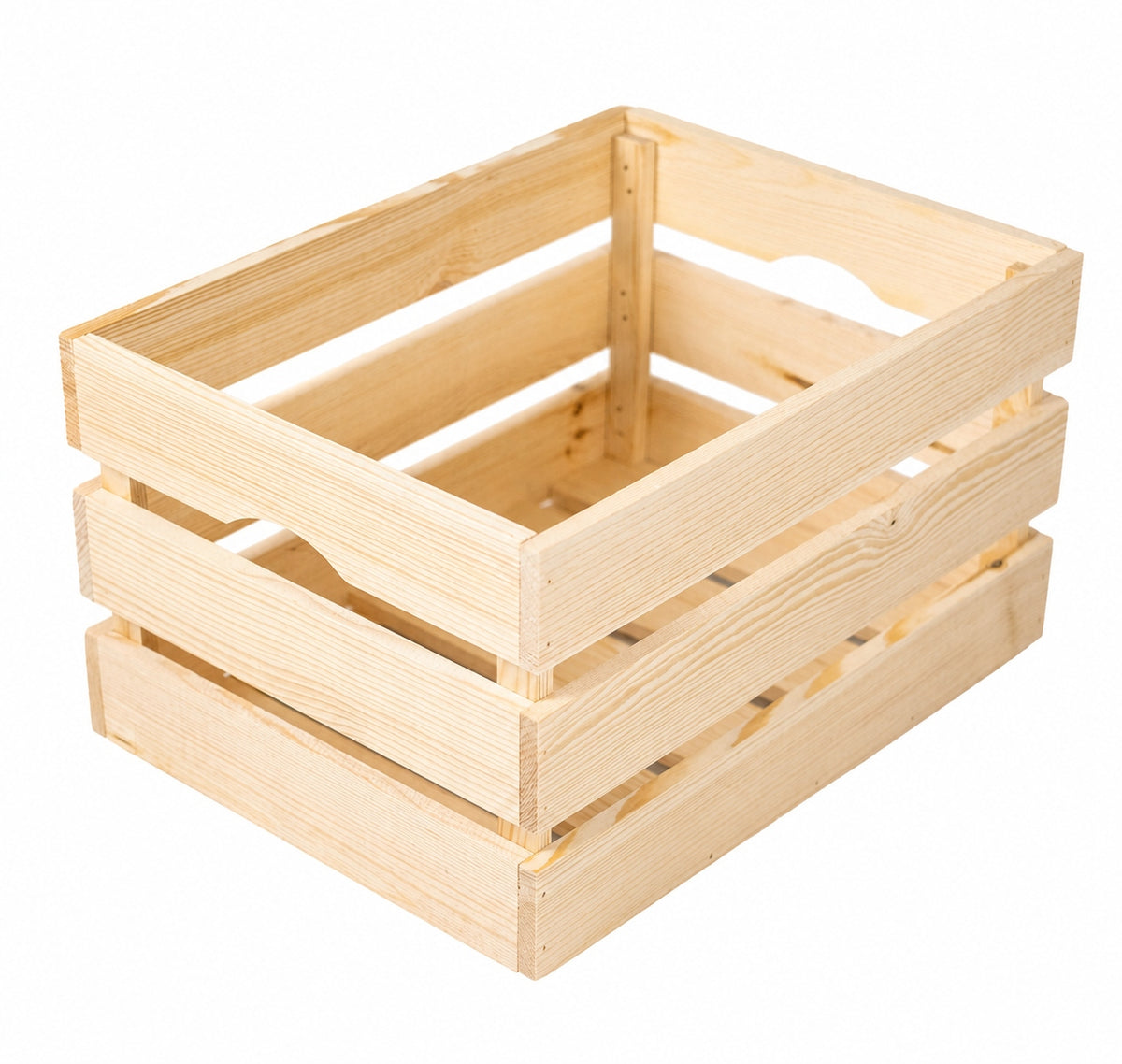 Wooden pine box 40x30x24 with vegetable holders FSC organizer