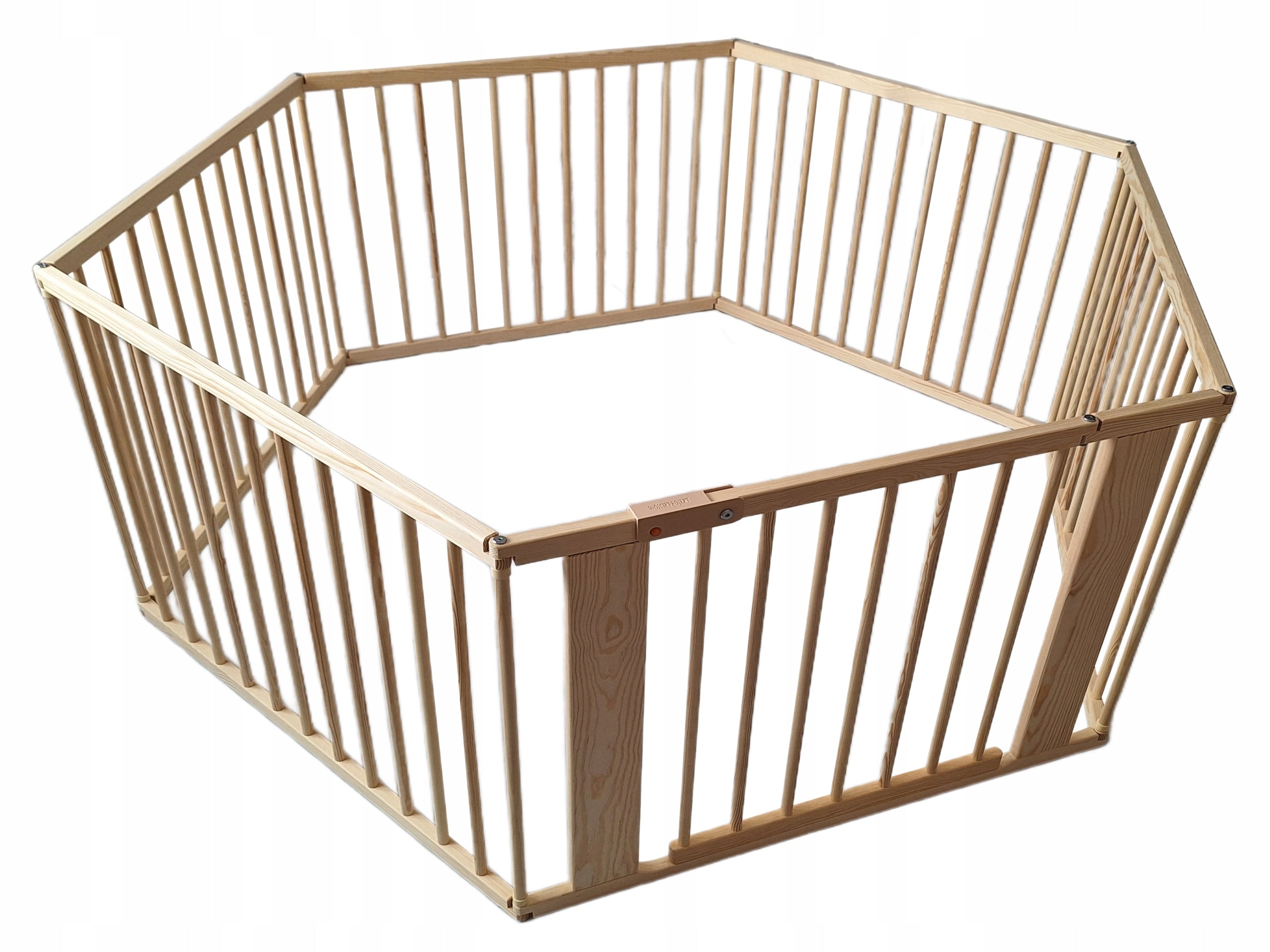 Wooden playpen with wicket modular barrier homestead LARGE ⌀181 / height 72 cm