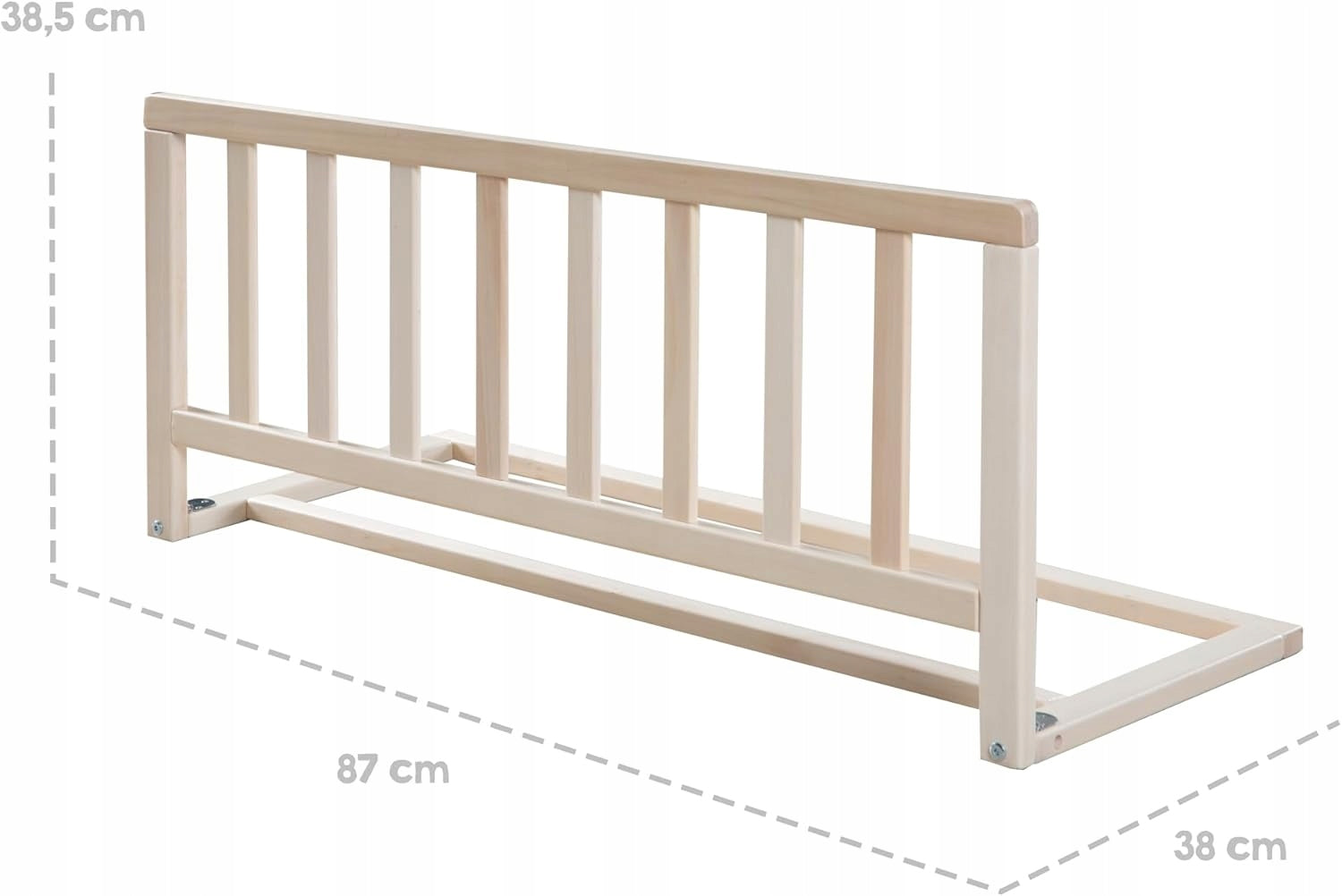Wooden protective barrier Roba 87,5 cm, Natural Wood Brand Roba