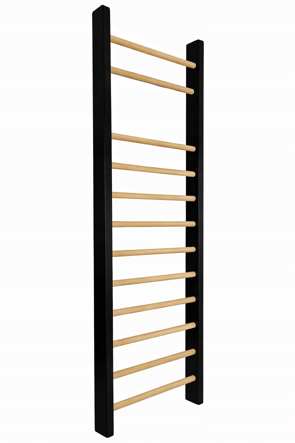 Wooden rehabilitation gymnastic ladder 195X80 BLACK CERTIFICATE