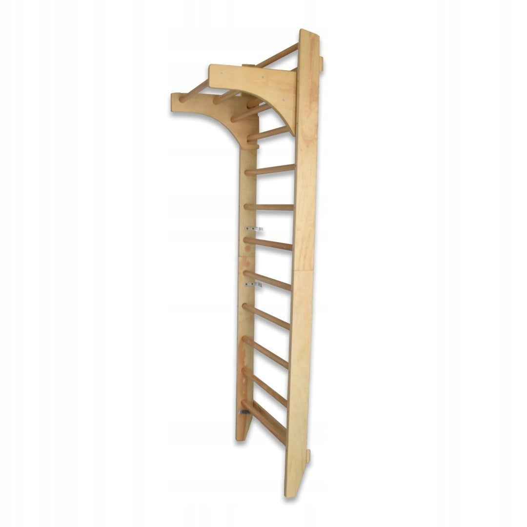 Wooden rehabilitation gymnastic ladder 220cm with bar Model MS19267