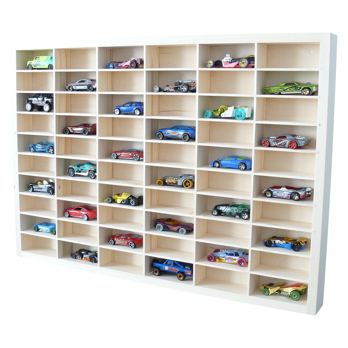 Wooden resoraki car shelf, 60 compartments, organizer, room, child