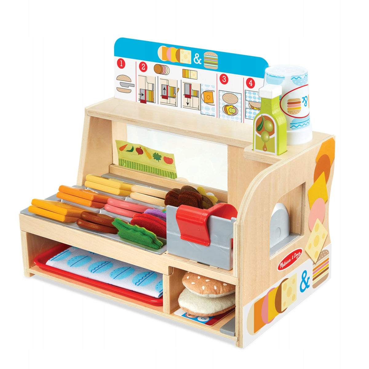 Wooden sandwich bar Melissa & Doug Sandwich Counter 56 el.