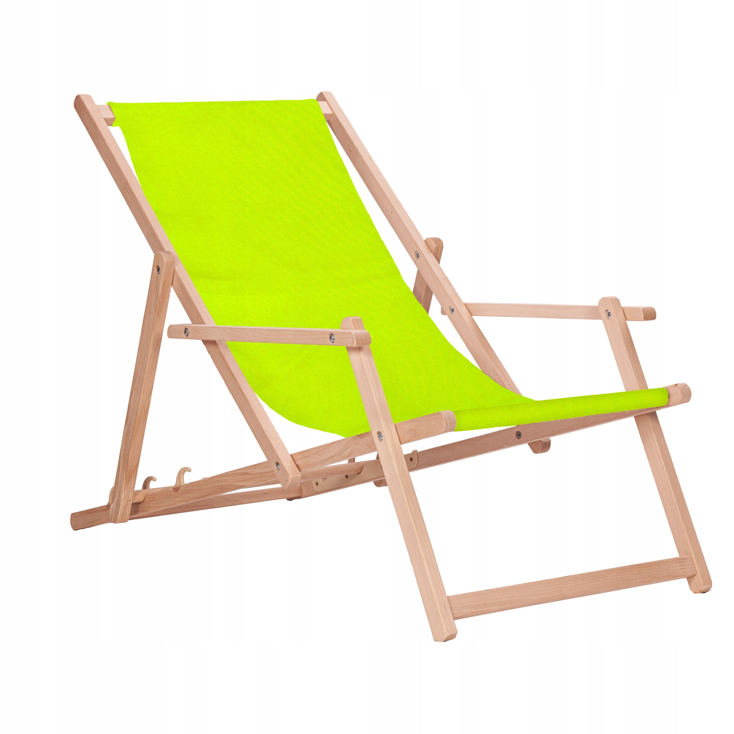 Wooden sun lounger with garden armrests San-Drew TP36 Model Gładki