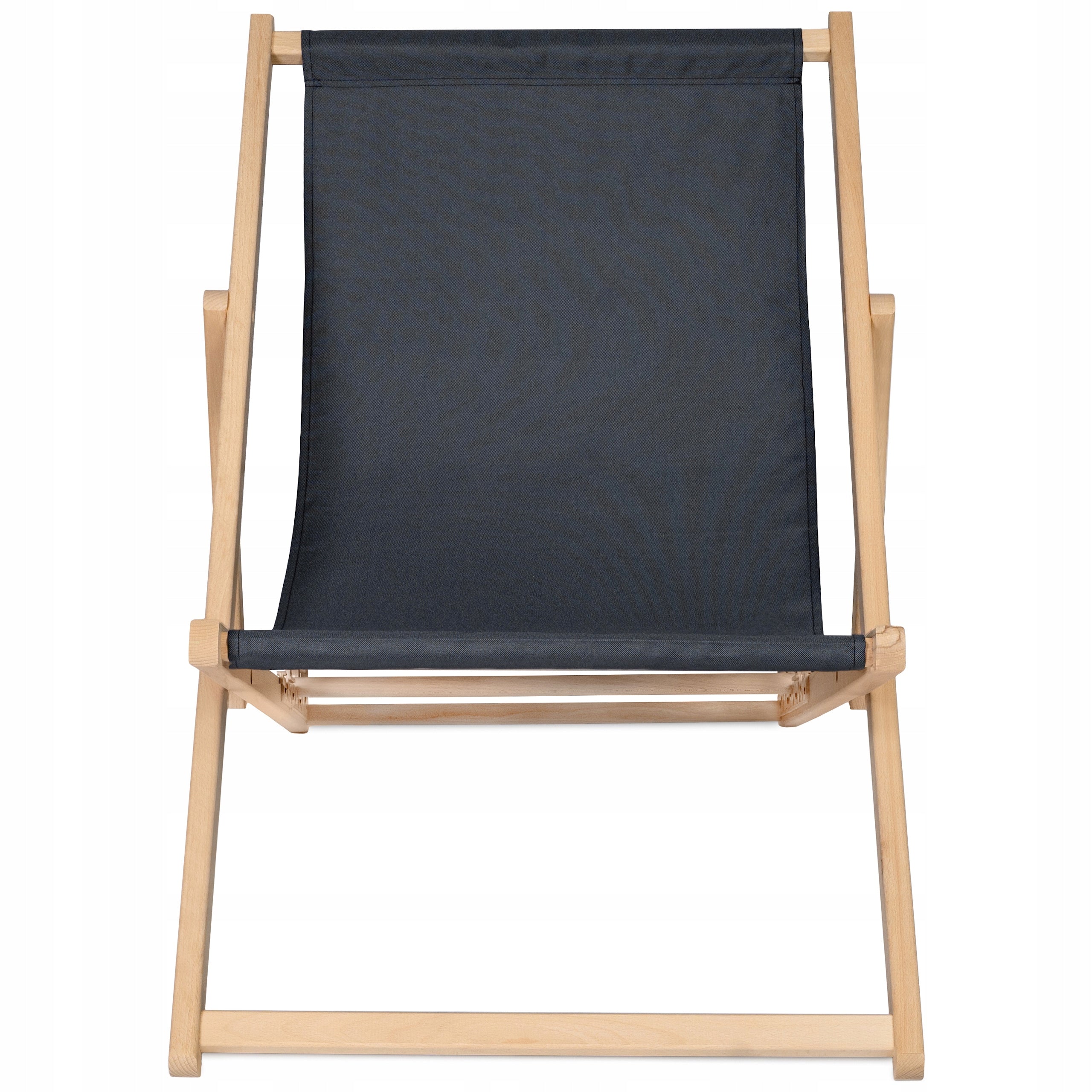 Wooden sunbed for balcony terrace garden THICK SLATS STRONG [BLACK] Manufacturer code czarny